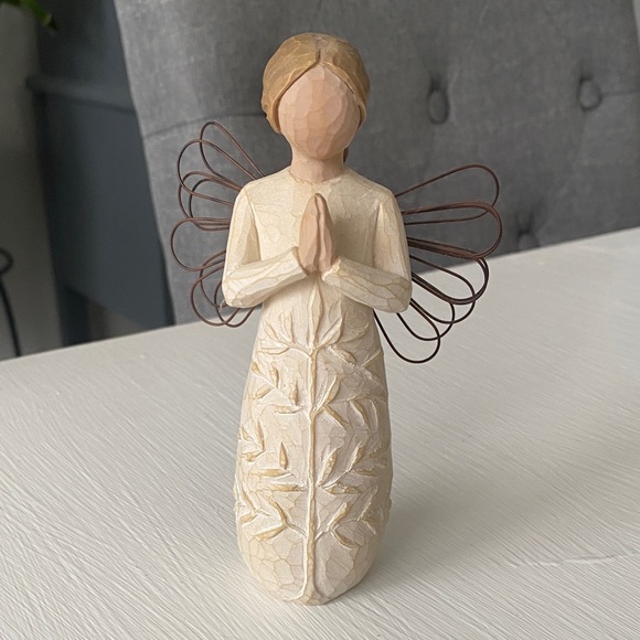 Willow Tree Angel Figurine A Tree, A Prayer with Wings Strength Beauty Peace - Picture 3 of 10